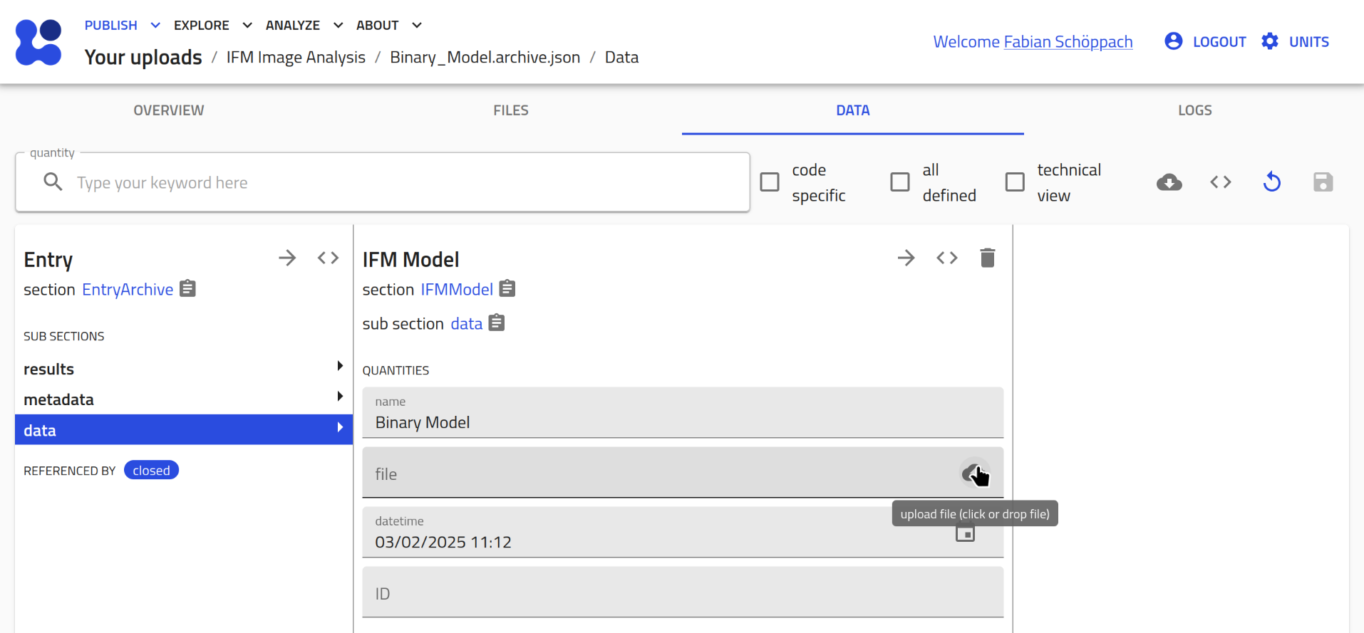 Assign measurement files